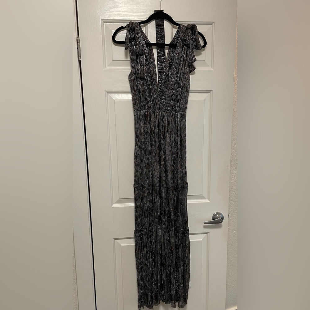 Sabina Musayev Helena Dress in Multicolor Silver